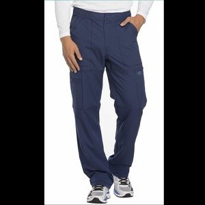 Dickies Men’s Scrub Pants with Side Pockets XL Navy Blue